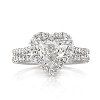 2.52ct Heart Shaped Diamond Engagement Ring