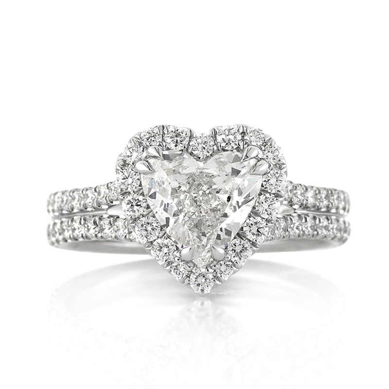 2.52ct Heart Shaped Diamond Engagement Ring