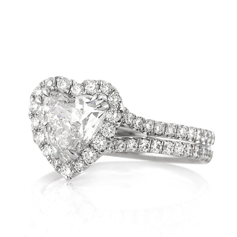 2.52ct Heart Shaped Diamond Engagement Ring