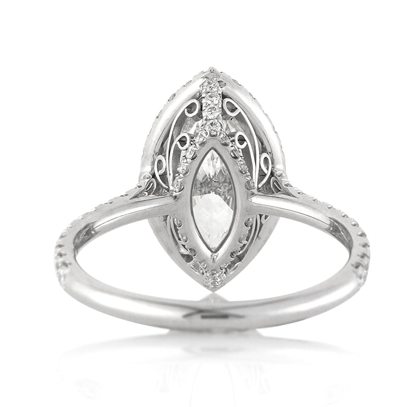 2.60ct Marquise Cut Diamond Engagement Ring