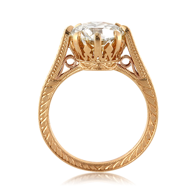 3.40ct Transitional Cut Diamond Engagement Ring