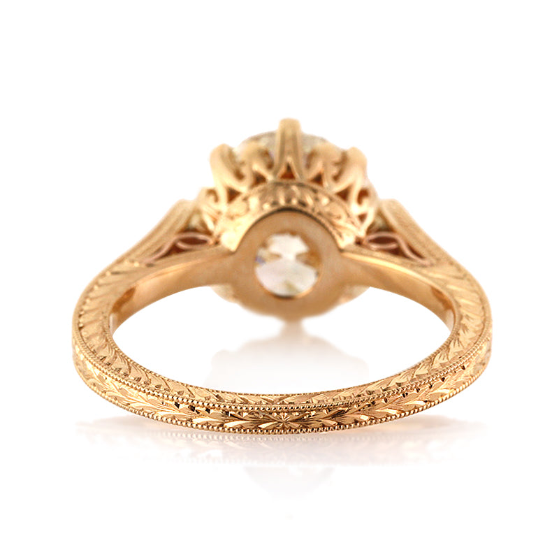 3.40ct Transitional Cut Diamond Engagement Ring