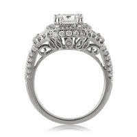 3.31ct Cushion Cut Diamond Engagement Ring