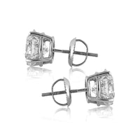 4.09ct Round Brilliant Cut Diamond Stud Earrings