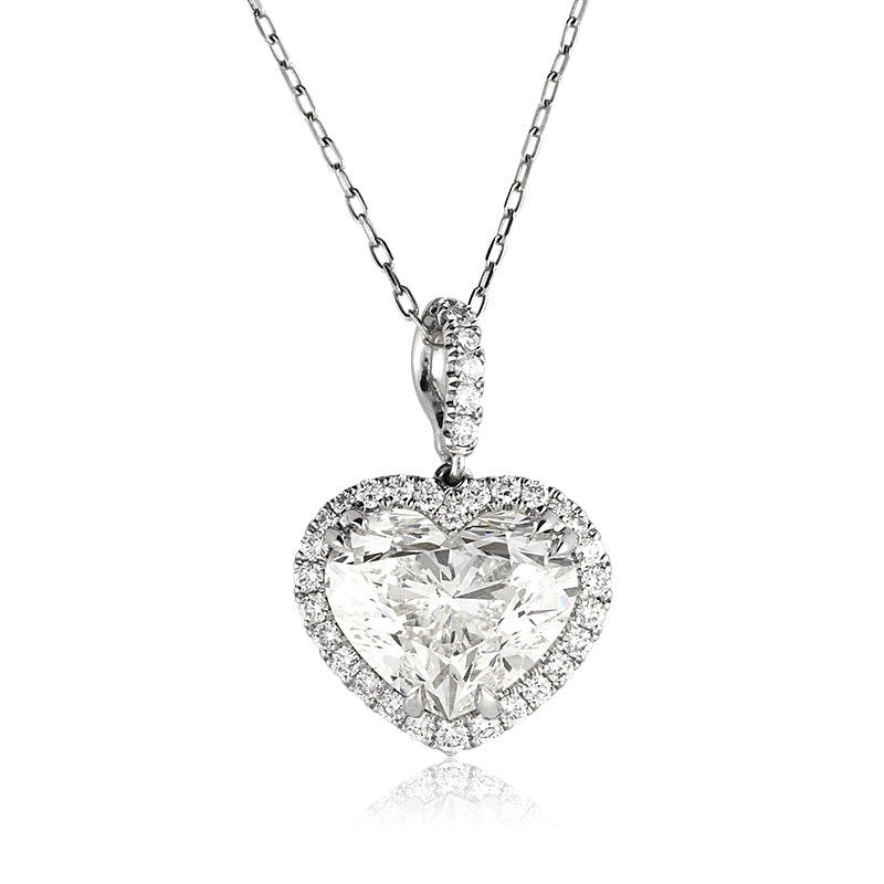 4.66ct Heart Shaped Diamond Pendant