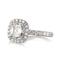 2.97ct Cushion Cut Diamond Engagement Ring