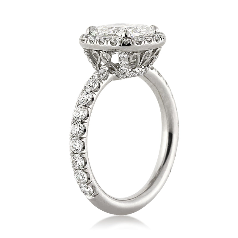 2.97ct Cushion Cut Diamond Engagement Ring