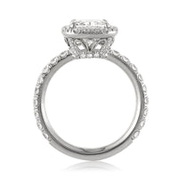 2.97ct Cushion Cut Diamond Engagement Ring