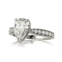 2.56ct Pear Shaped Diamond Engagement Ring