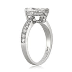 2.56ct Pear Shaped Diamond Engagement Ring