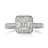 2.35ct Princess Cut Diamond Engagement Ring