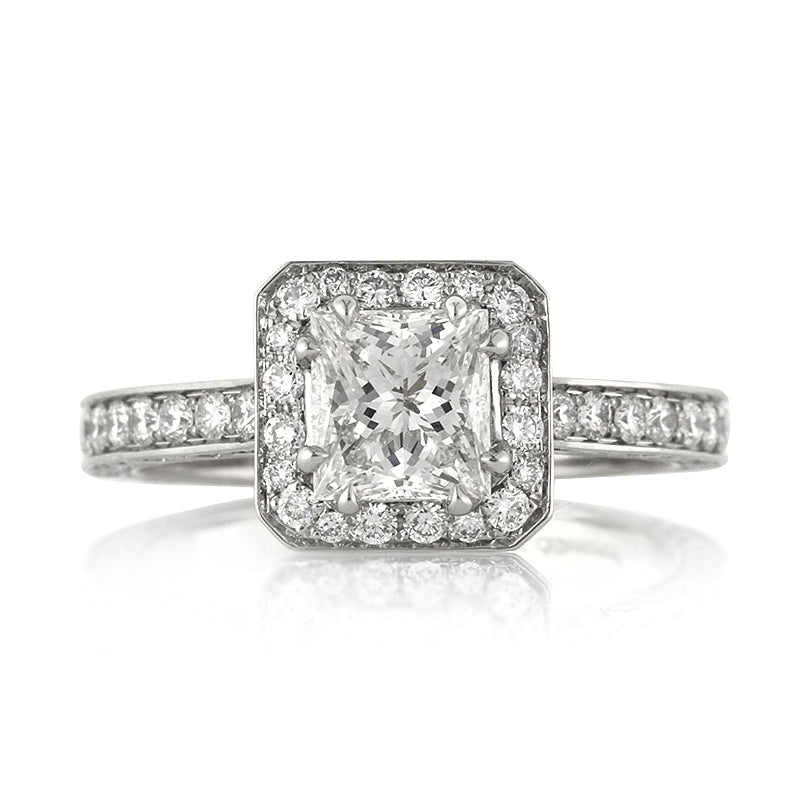 2.35ct Princess Cut Diamond Engagement Ring