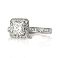 2.35ct Princess Cut Diamond Engagement Ring