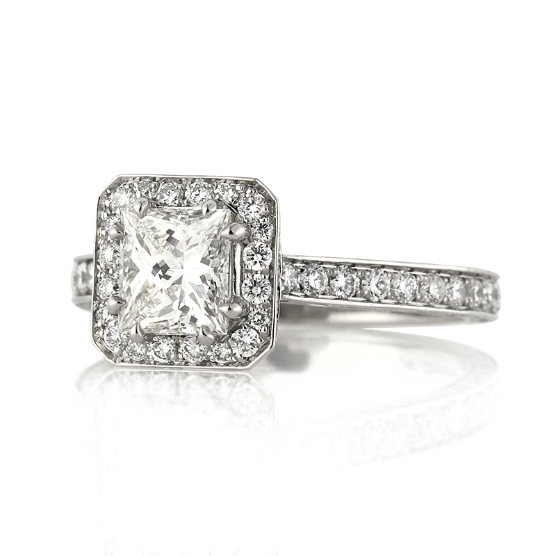 2.35ct Princess Cut Diamond Engagement Ring