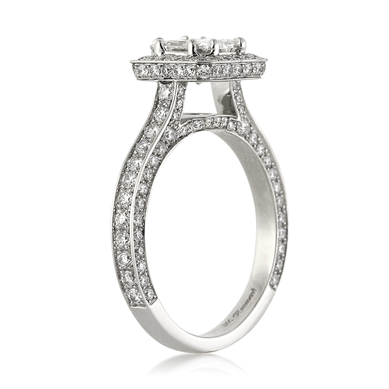 2.35ct Princess Cut Diamond Engagement Ring