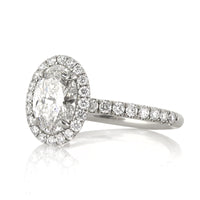 2.07ct Oval Cut Diamond Engagement Ring
