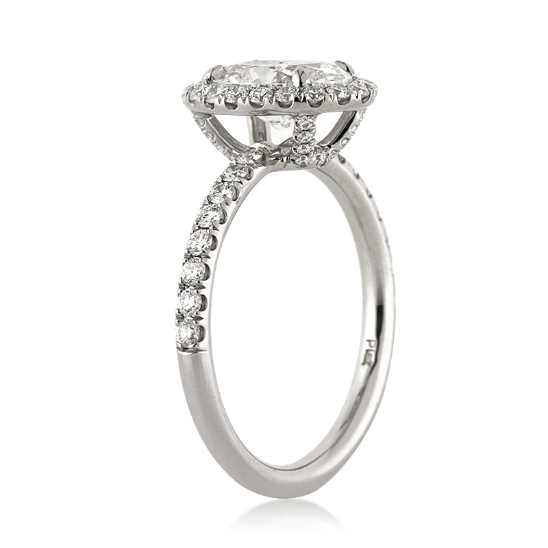 2.07ct Oval Cut Diamond Engagement Ring