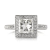 3.25ct Princess Cut Diamond Engagement Ring