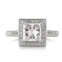 3.25ct Princess Cut Diamond Engagement Ring