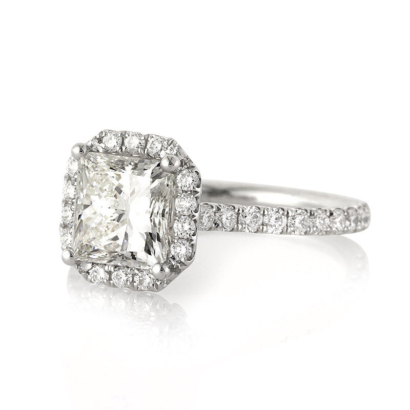 2.95ct Princess Cut Diamond Engagement Ring
