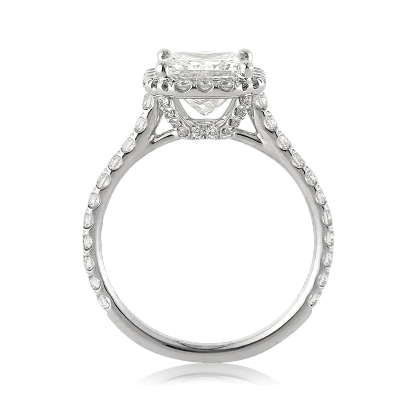 2.95ct Princess Cut Diamond Engagement Ring