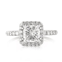 2.31ct Princess Cut Diamond Engagement Ring