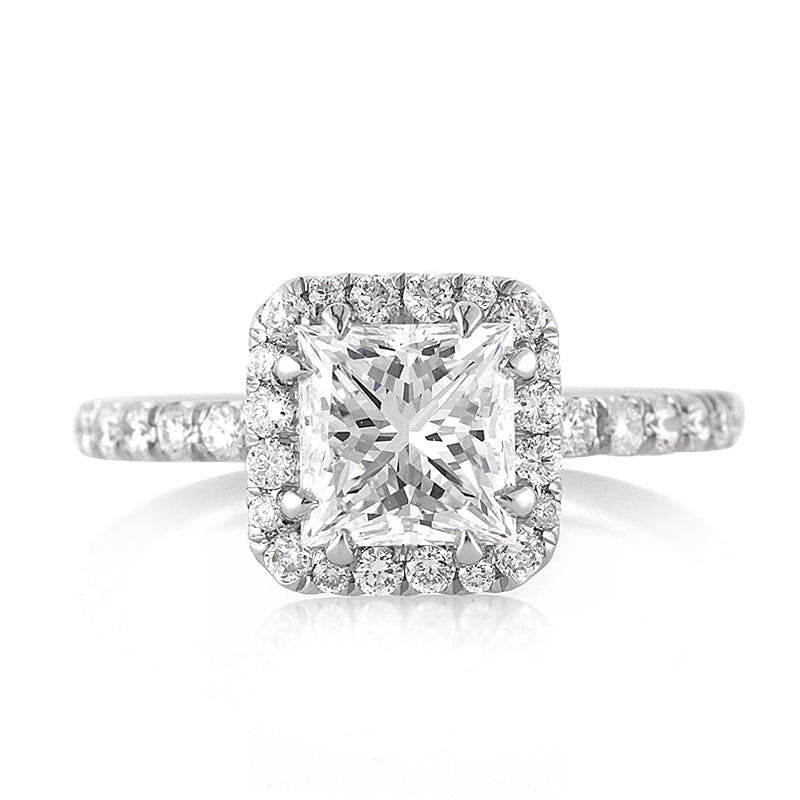 2.31ct Princess Cut Diamond Engagement Ring