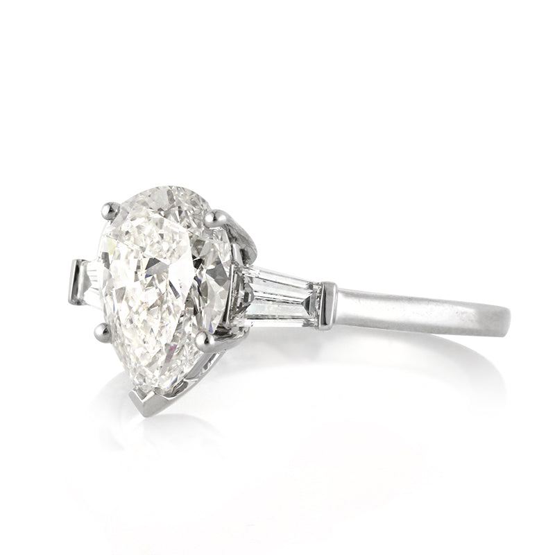 2.15ct Pear Shaped Diamond Engagement Ring