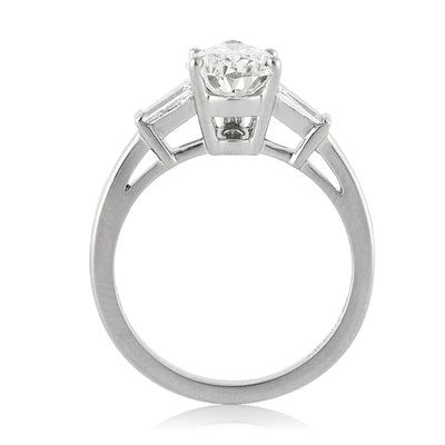 2.15ct Pear Shaped Diamond Engagement Ring