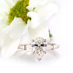 2.15ct Pear Shaped Diamond Engagement Ring