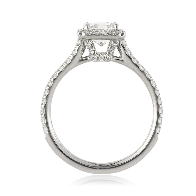 1.66ct Princess Cut Diamond Engagement Ring