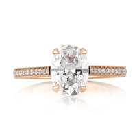 1.75ct Oval Cut Diamond Engagement Ring