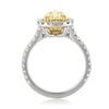 2.67ct Fancy Yellow Pear Shaped Diamond Engagement Ring