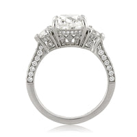 4.10ct Cushion Cut Diamond Engagement Ring
