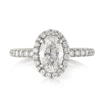 1.85ct Oval Cut Diamond Engagement Ring