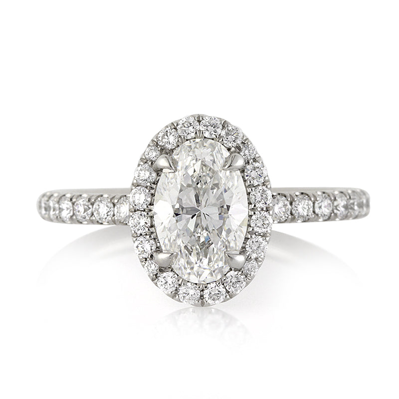 1.85ct Oval Cut Diamond Engagement Ring