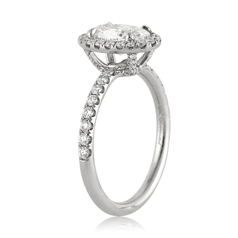 1.85ct Oval Cut Diamond Engagement Ring