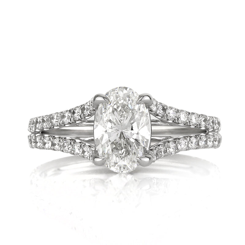 2.12ct Oval Cut Diamond Engagement Ring
