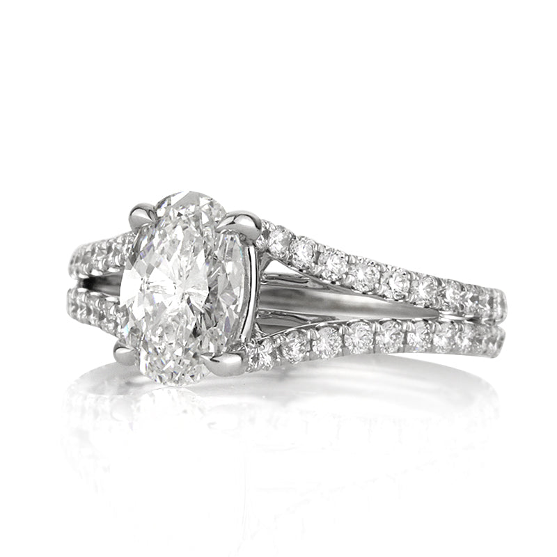 2.12ct Oval Cut Diamond Engagement Ring