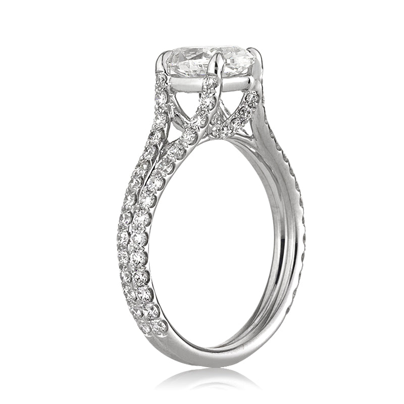 2.12ct Oval Cut Diamond Engagement Ring