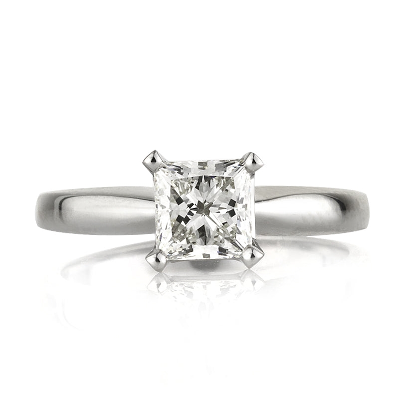 1.18ct Princess Cut Diamond Engagement Ring