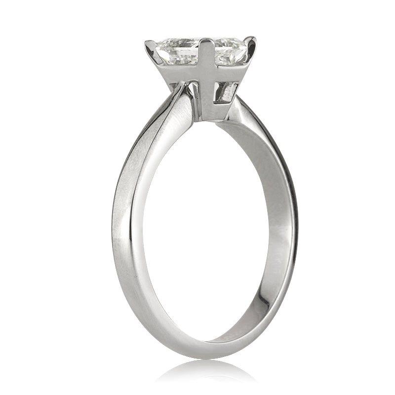 1.18ct Princess Cut Diamond Engagement Ring