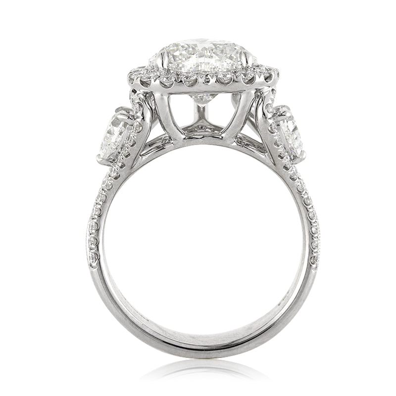 3.43ct Heart Shaped Diamond Engagement Ring