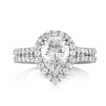 2.22ct Pear Shaped Diamond Engagement Ring