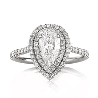 1.86ct Pear Shaped Diamond Engagement Ring