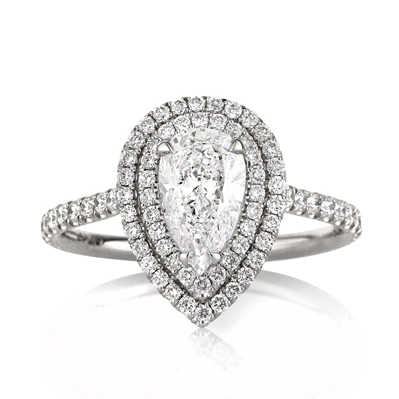 1.86ct Pear Shaped Diamond Engagement Ring