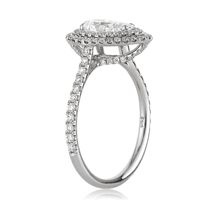 1.86ct Pear Shaped Diamond Engagement Ring