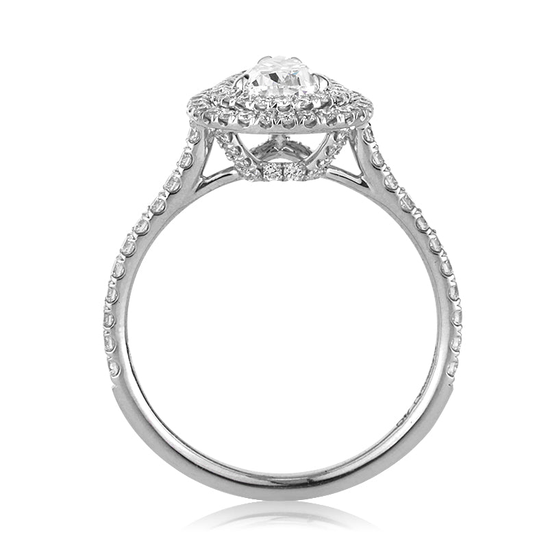 1.86ct Pear Shaped Diamond Engagement Ring