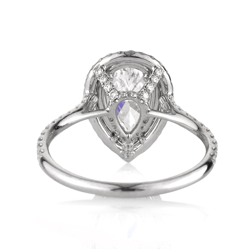 1.86ct Pear Shaped Diamond Engagement Ring