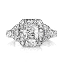 3.10ct Cushion Cut Diamond Engagement Ring